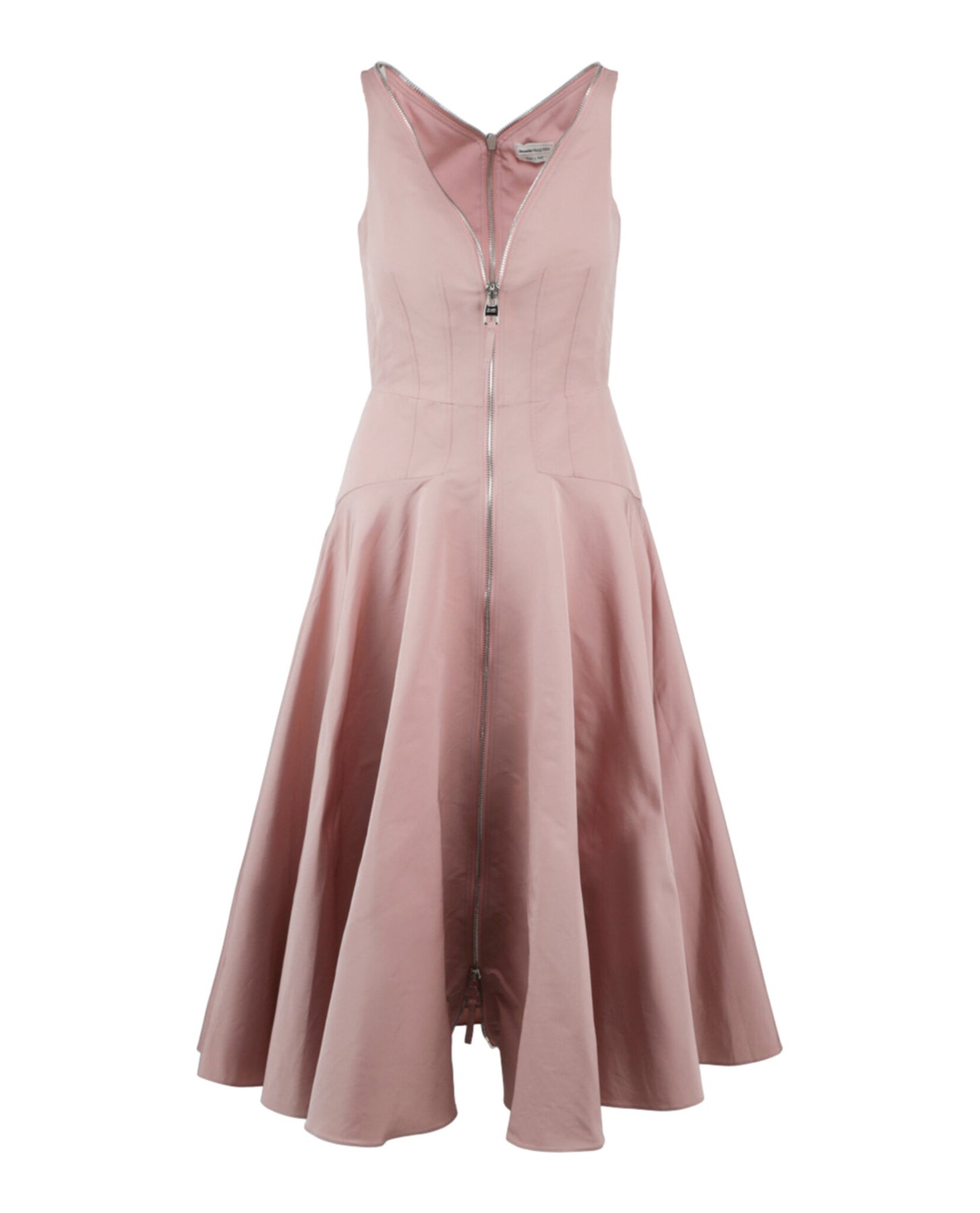 Zip-Vorderseite Kleid