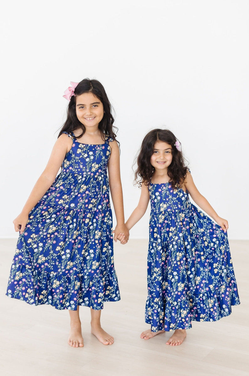Sunny Meadow Rüschen Maxikleid