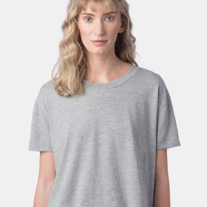 Alternative Damen Baumwoll Jersey CVC Go-To Headliner Crop Tee