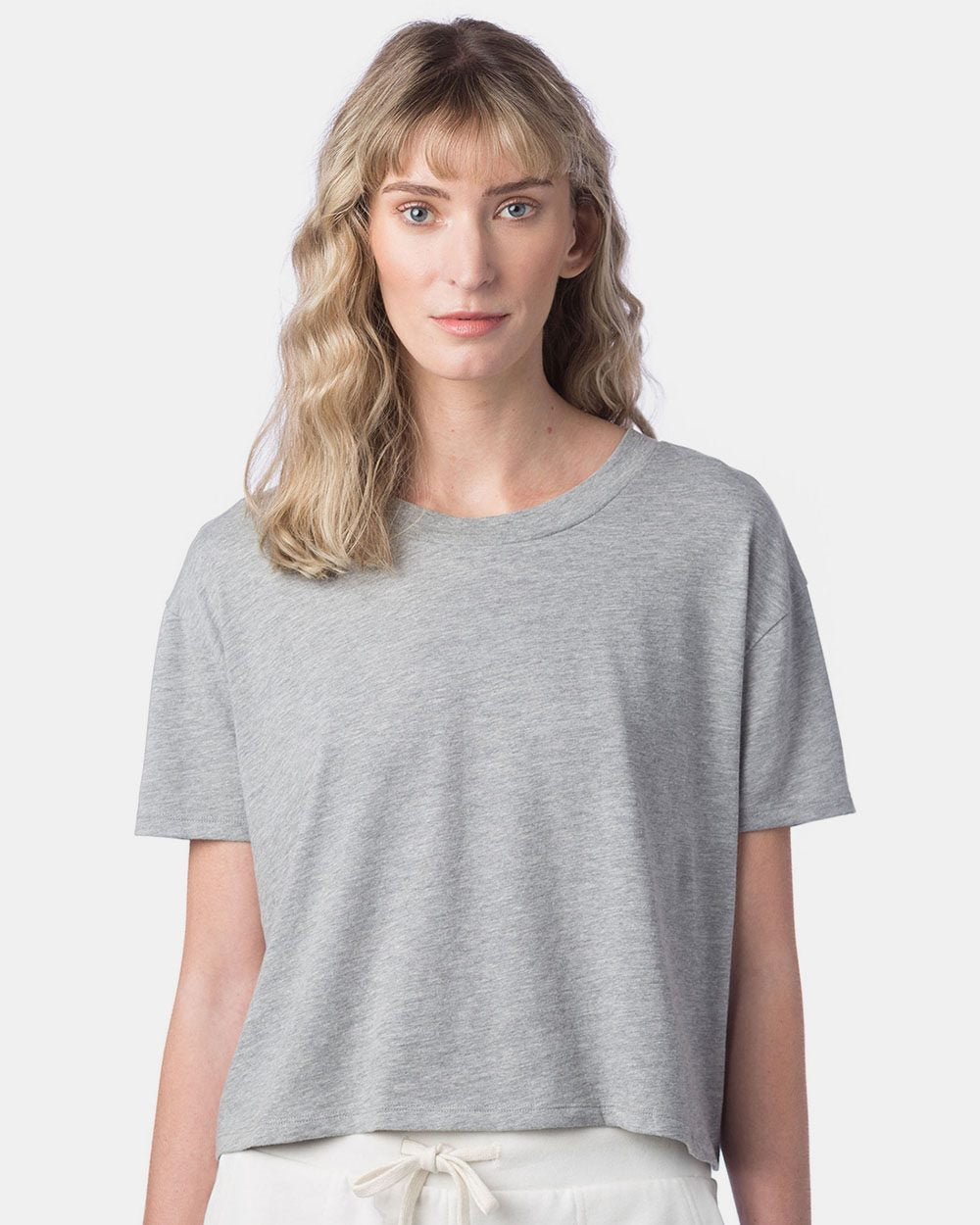 Alternative Damen Baumwoll Jersey CVC Go-To Headliner Crop Tee