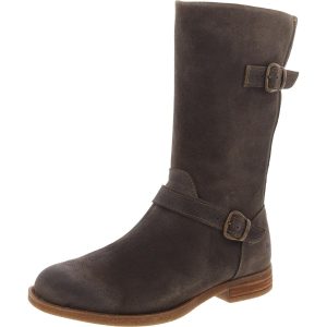 Delano Reißverschluss-Motorradstiefel aus Wildleder