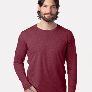 Alternative Herren Baumwoll Jersey Langarm T-Shirt
