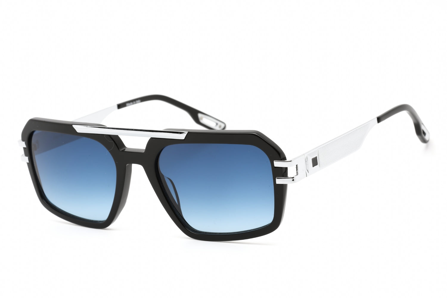 Porta Romana 550 Silber Rechteckige Sonnenbrille 57 mm