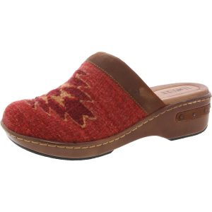 BANDY Bedruckte Leder Clogs