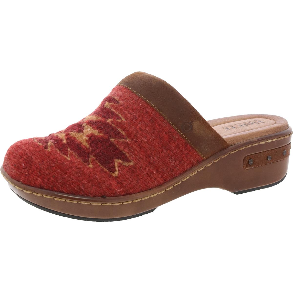 BANDY Bedruckte Leder Clogs