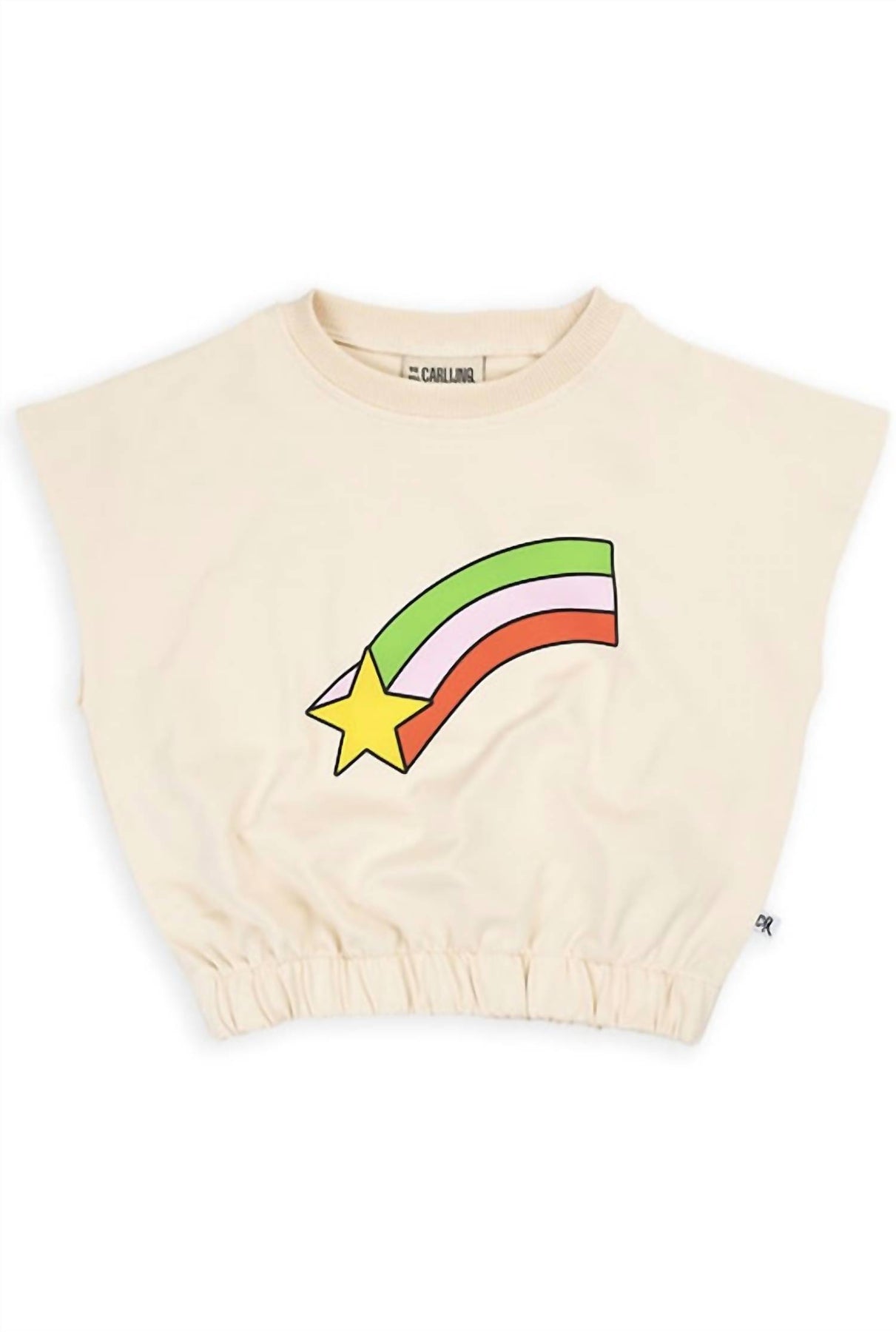 Mädchen Balloon Top in Weiß