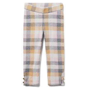 Janie und Jack Jacquard-Hose mit Tartan-Knopfmanschette 7782704742460