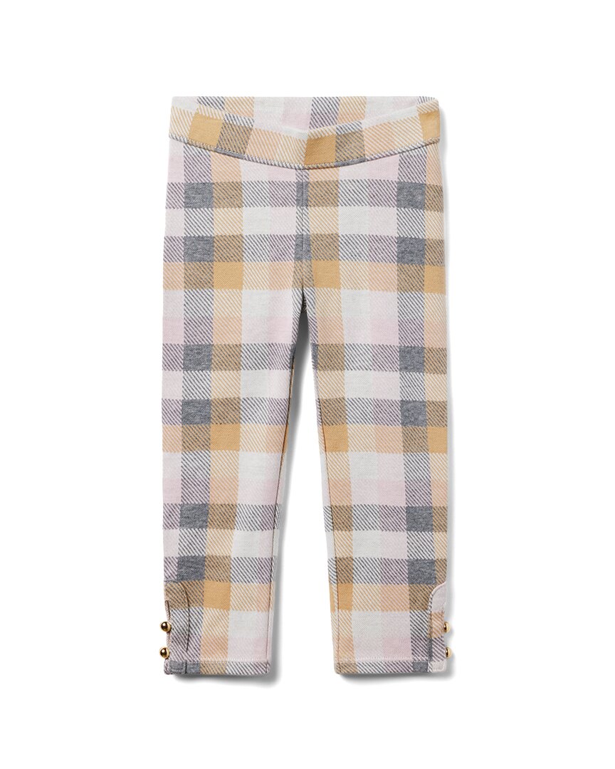 Janie and Jack Tartan Knopf Manschette Jacquard Hose