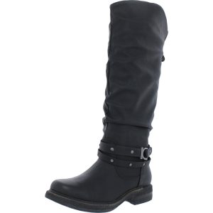 Logger Victoria kniehohe Reitstiefel aus Kunstleder