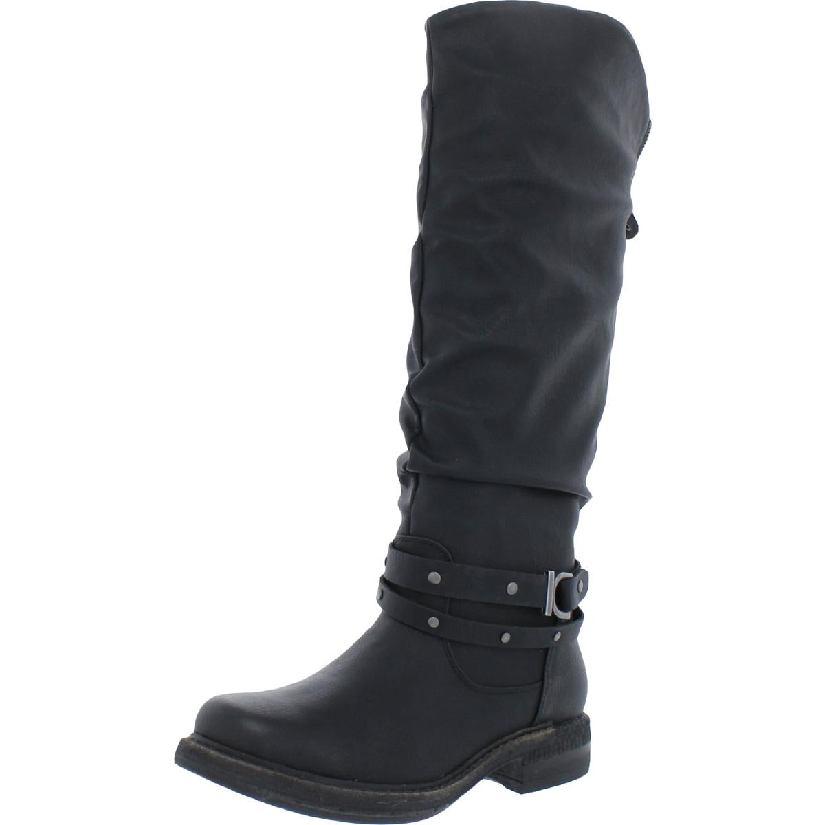 Logger Victoria Imitat Leder Reit kniehohe Stiefel