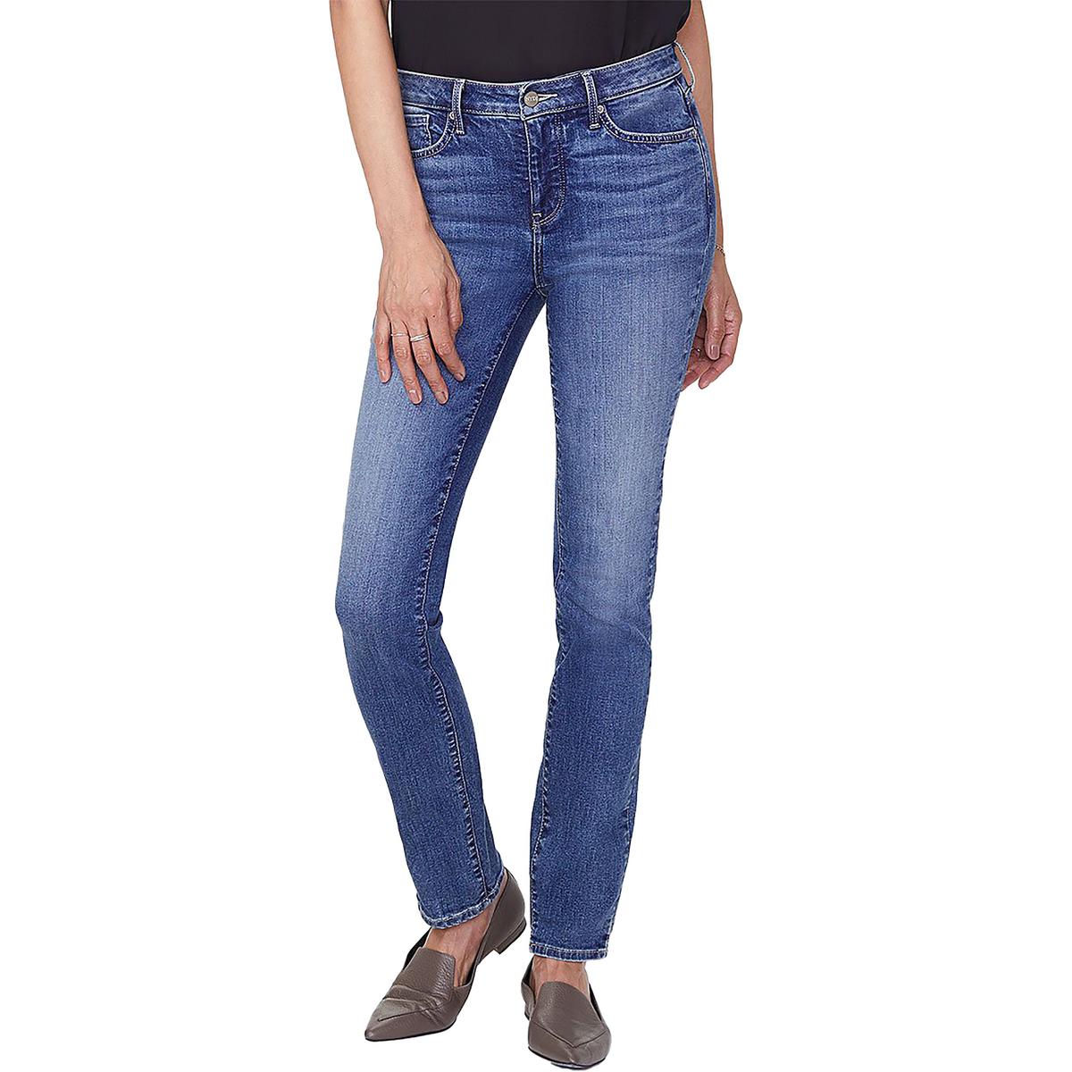 Slim Jeans mit mittelhohem Bund