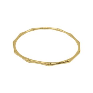 Bambus Armreif Gold