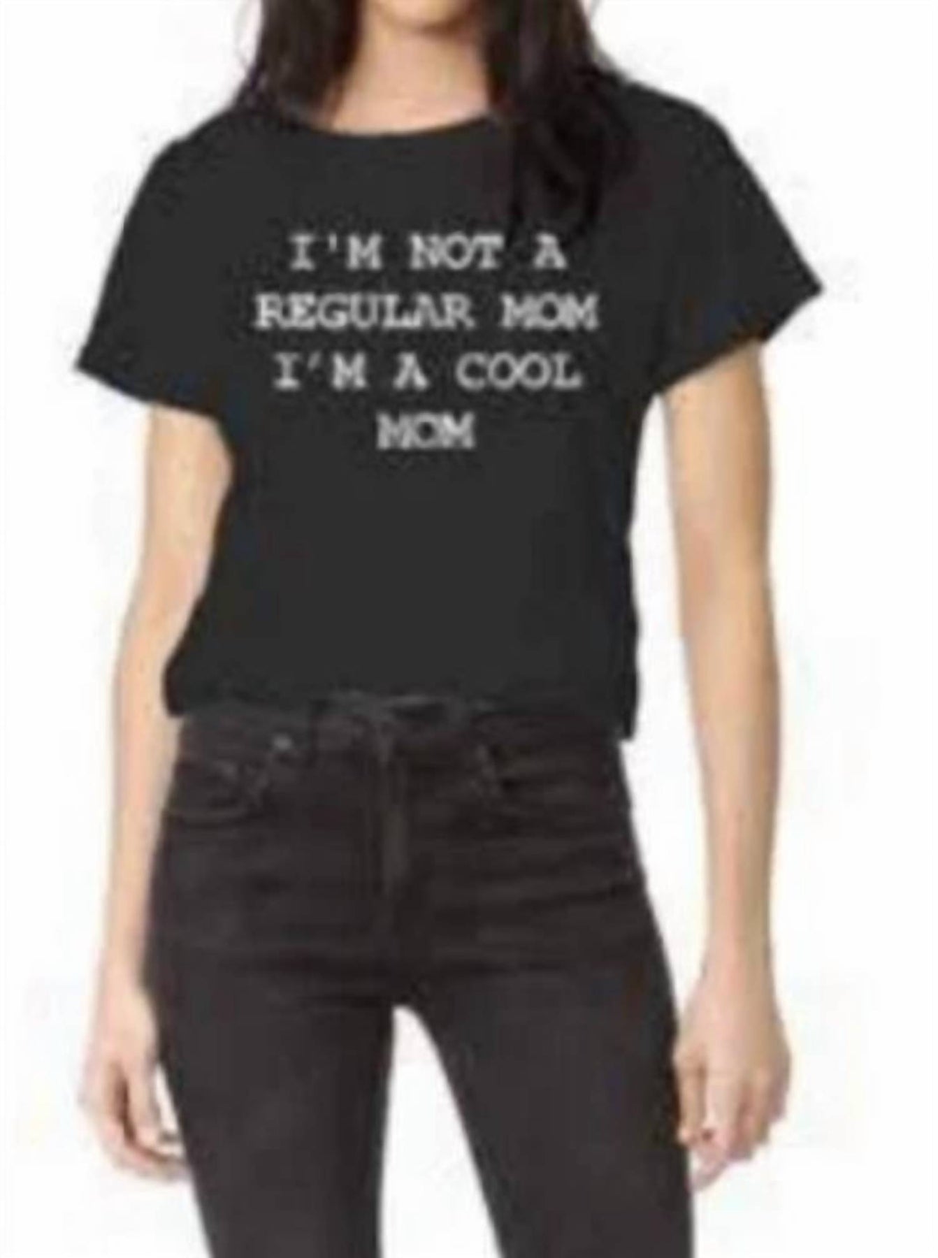 Coole Mutter Tee in schwarz