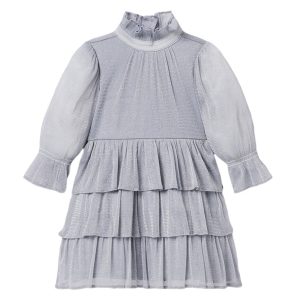 Janie und Jack Sparkle Mesh Rüschenkleid 7782705397820