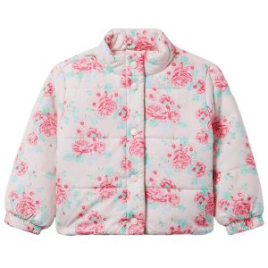 Janie und Jack Pufferjacke mit Blumenmuster