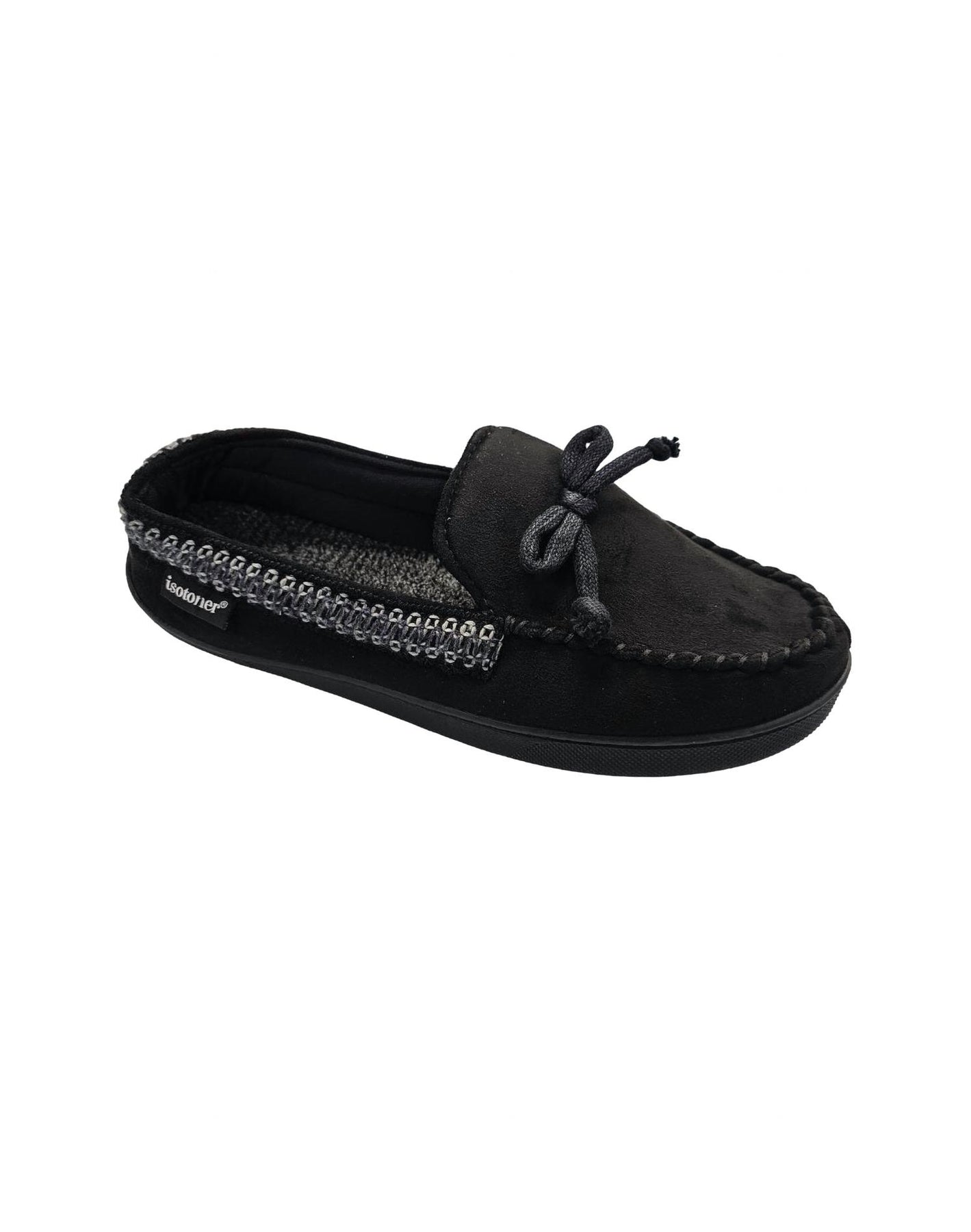 Herren Microsuede Seth Mokassin in schwarz