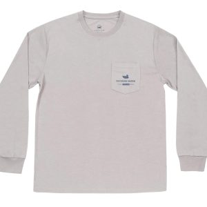 Unisex-Komfort-T-Shirt – Morning Flyover in Hellgrau