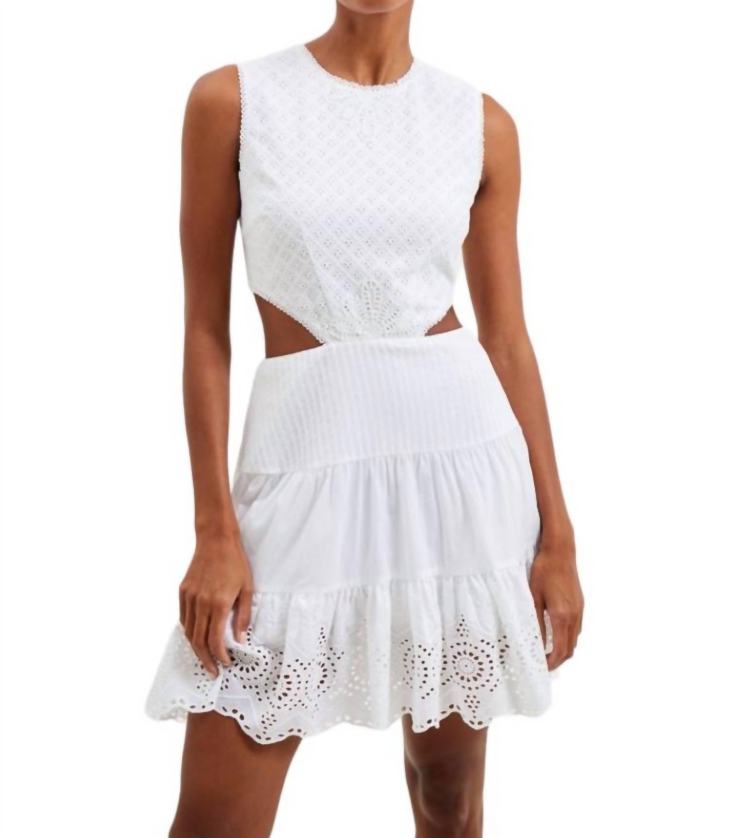 Minikleid Esse aus Baumwolle in Weiß