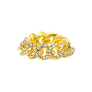 Panzerkette Flexibler Ring gold