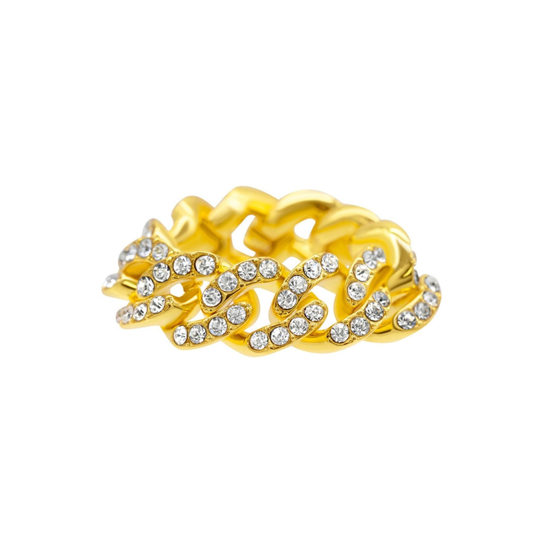 Curb Kette flexibler Ring Gold