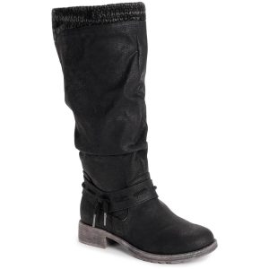 Bianca Briana Kniehohe Stiefel aus Kunstleder mit Reißverschluss