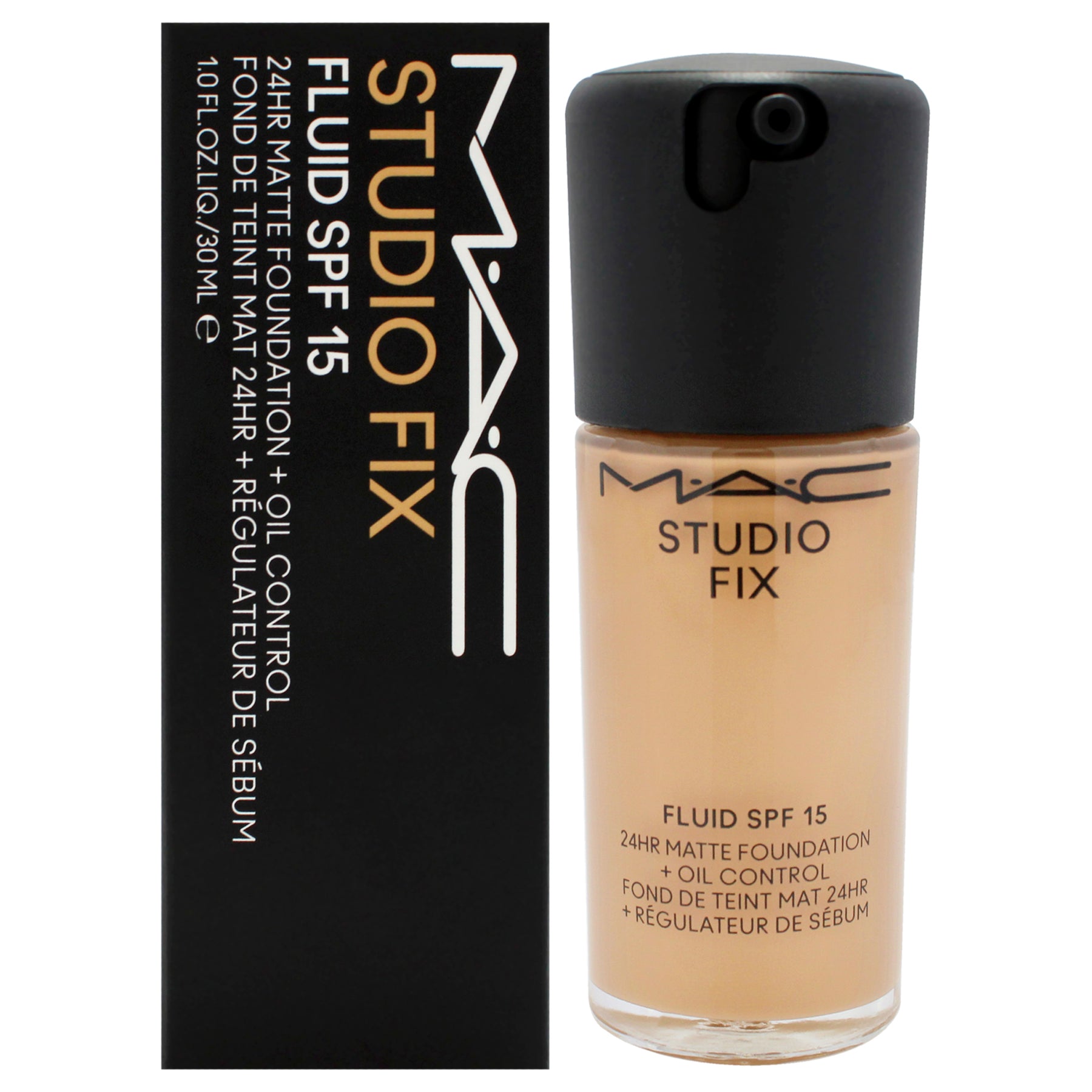 Studio Fix Fluid SPF 15 24Hr Matte Foundation Plus Ölkontrolle NC40 Von MAC für Damen – 1 oz Foundation