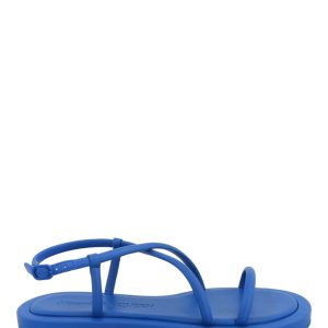 Crossover Strap Open-Toe Flat Sandalen