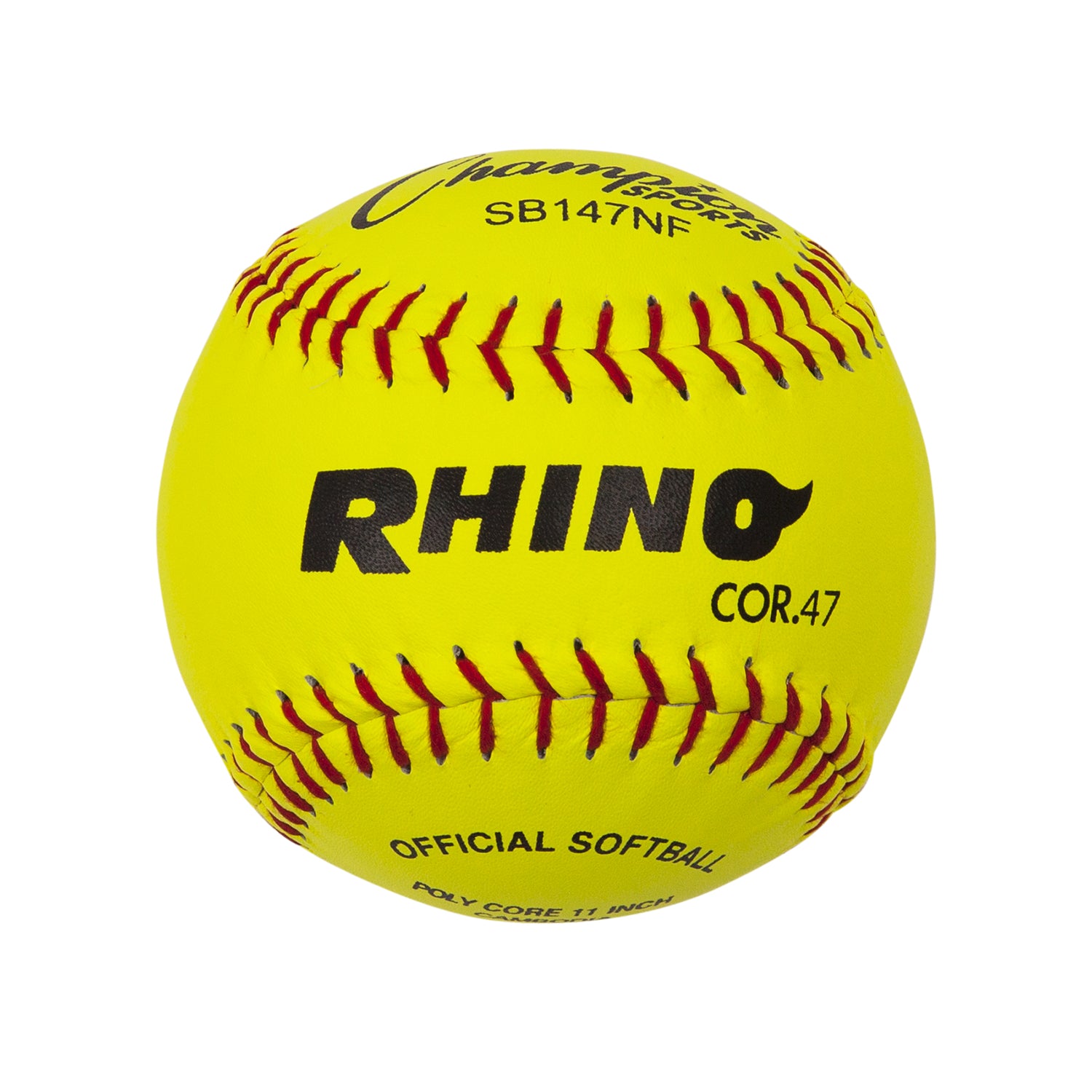 Champion Sports 11′′ Lederabdeckung Softball – Dutzend