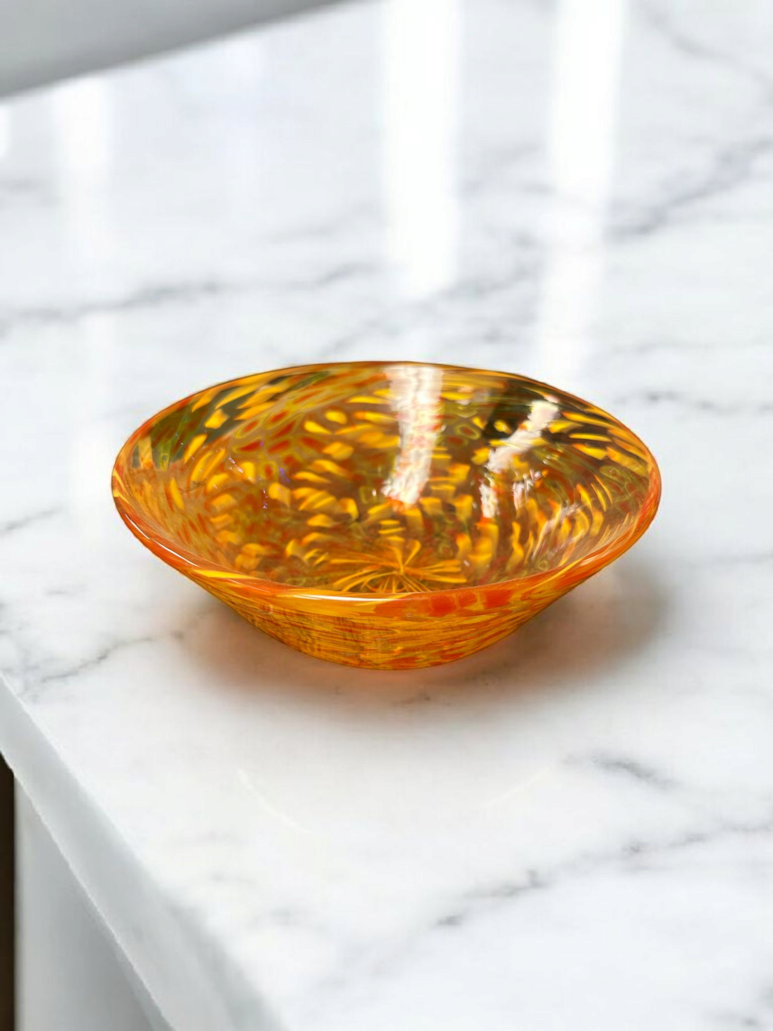 Orange Glasschale