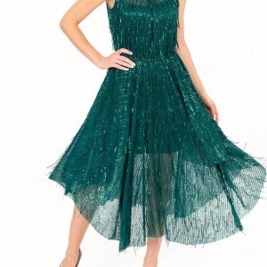 Shentel-Kleid aus glitzerndem Kiefernholz