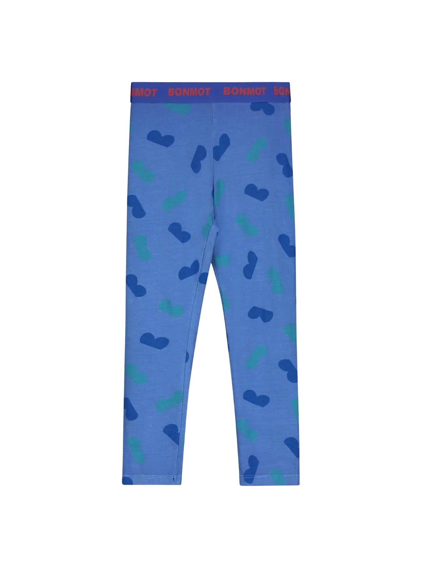 Mädchens Allover Halfs Legging in Mitte blau
