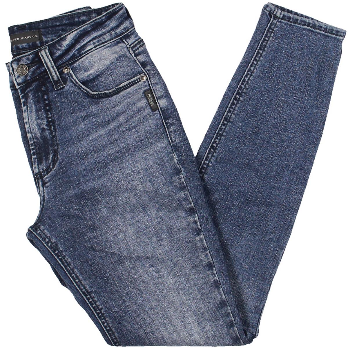 Skinny Jeans mit V-Ausschnitt