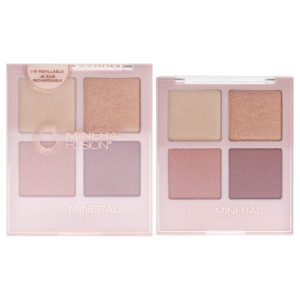 Lidschattenpalette – Romantischer Kurzurlaub von Mineral Fusion für Damen – 0,25 oz Lidschatten (nachfüllbar)
