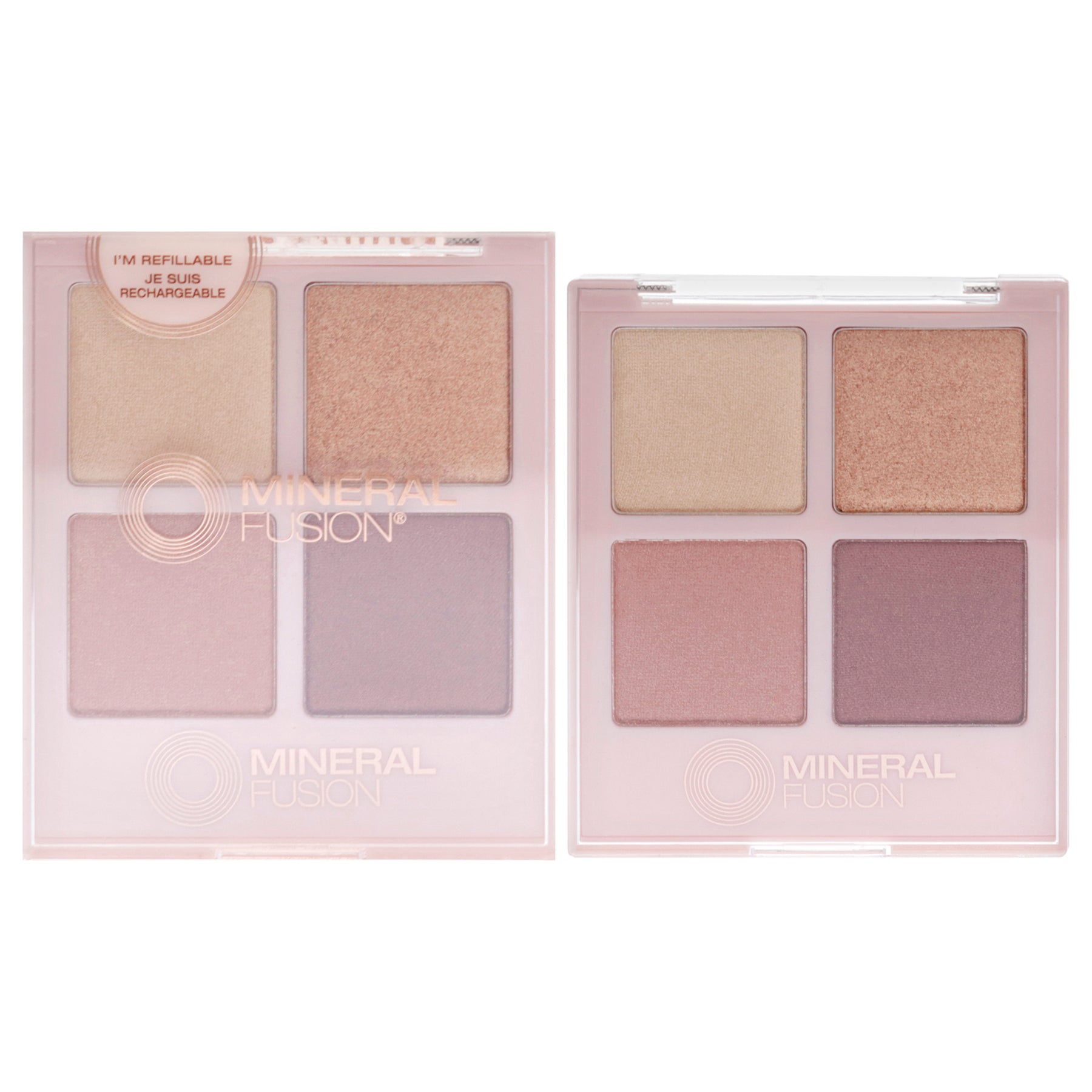 Lidschattenpalette – Romantischer Kurzurlaub von Mineral Fusion für Damen – 0,25 oz Lidschatten (nachfüllbar)