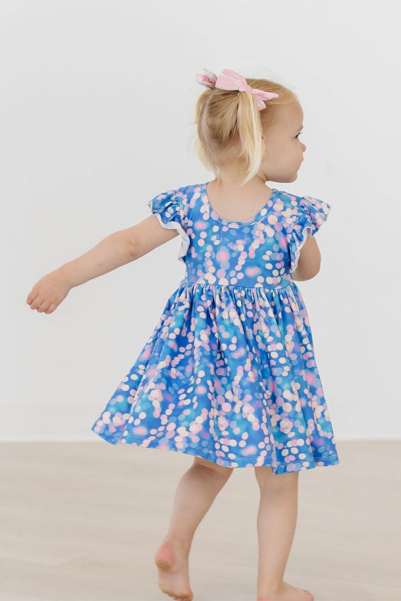 Shimmer & Shine Flatter Ärmel Twirl Kleid