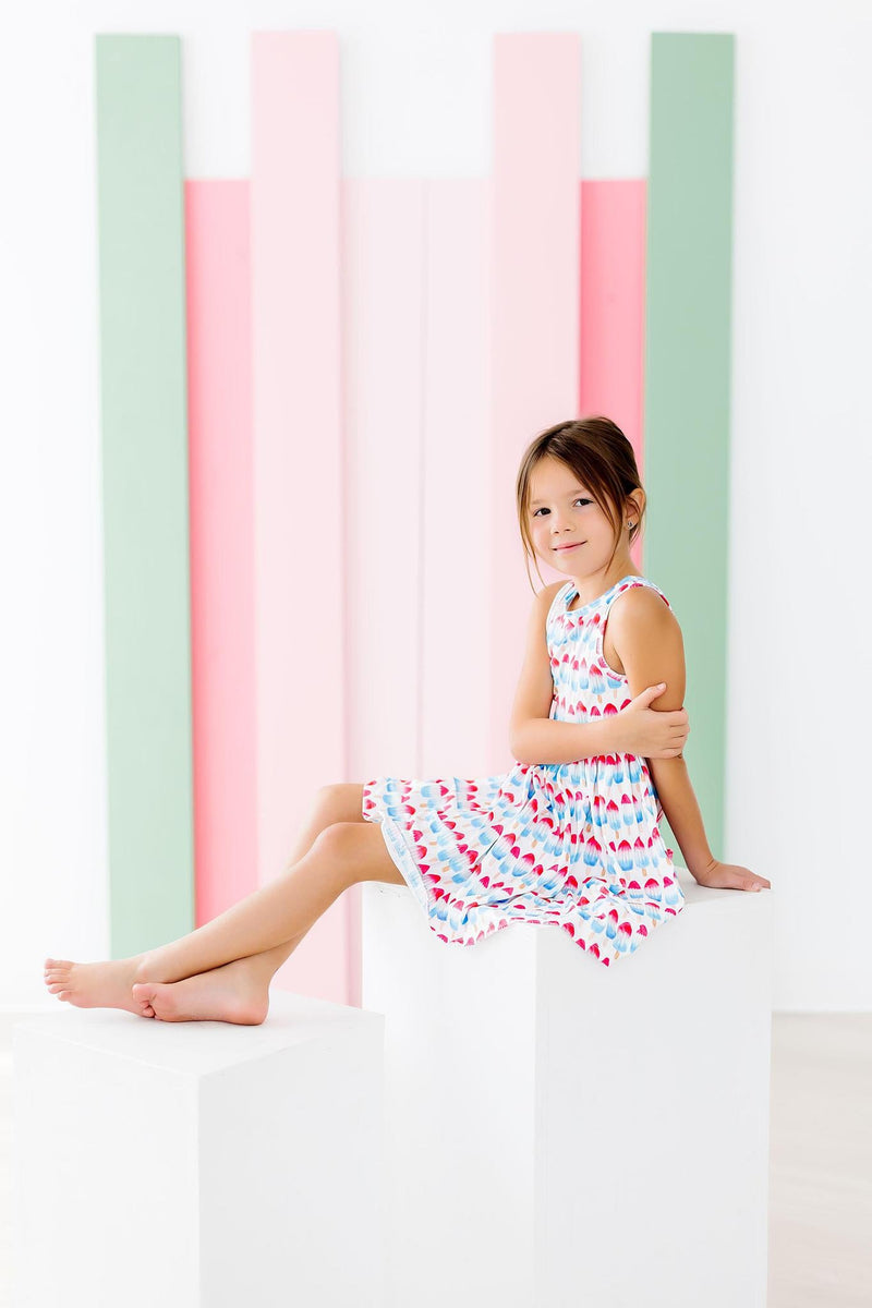 Rotes, weißes & süßes Top Twirl Kleid