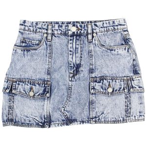 Denim über dem Knie Jeansrock