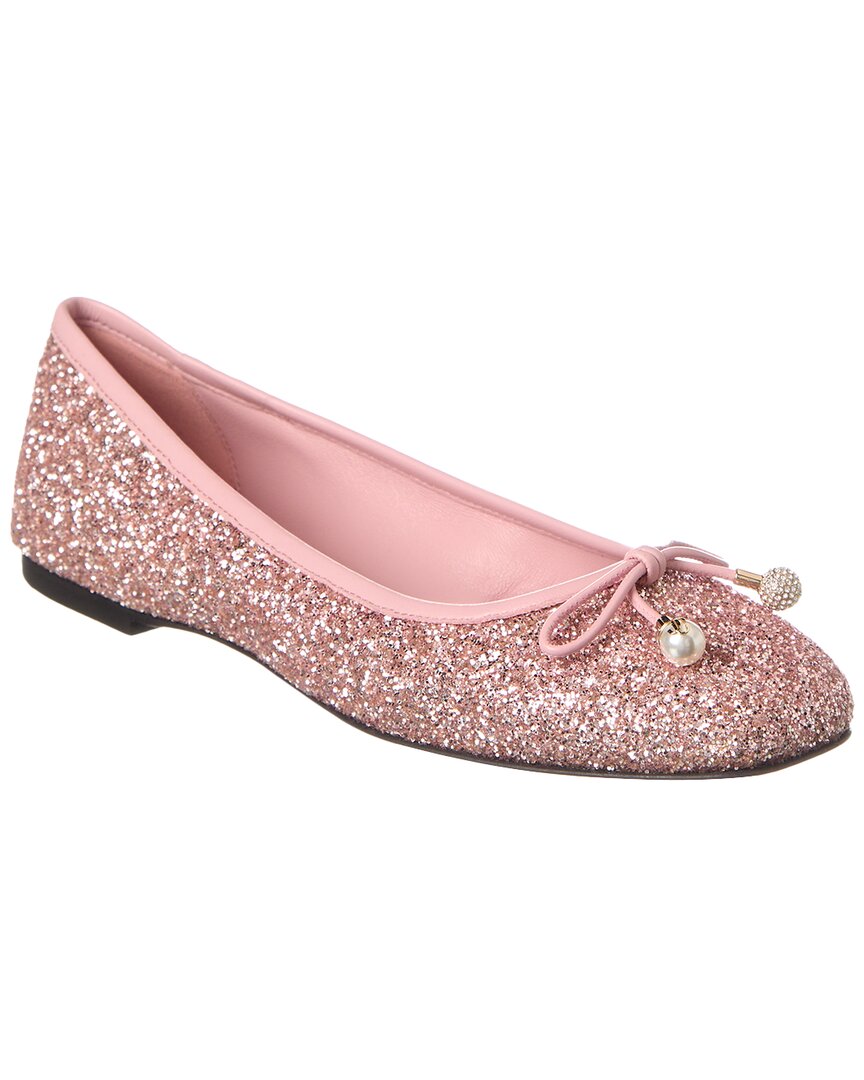Jimmy Choo Elme Glitzer Flat