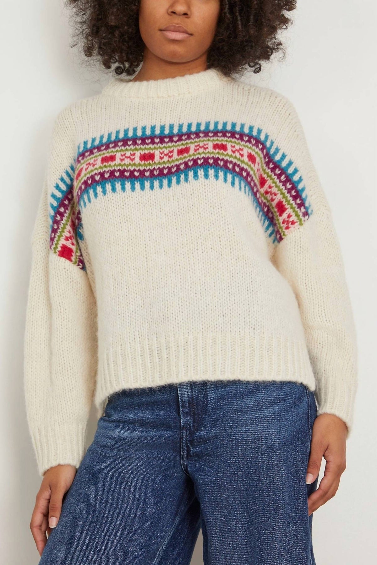 Damen-Sweatshirt Nolan in Elfenbein