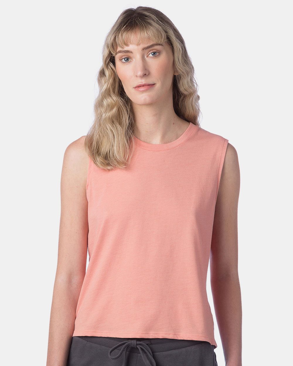 Alternative Damen Baumwoll Jersey CVC Go-To Crop Muscle Top