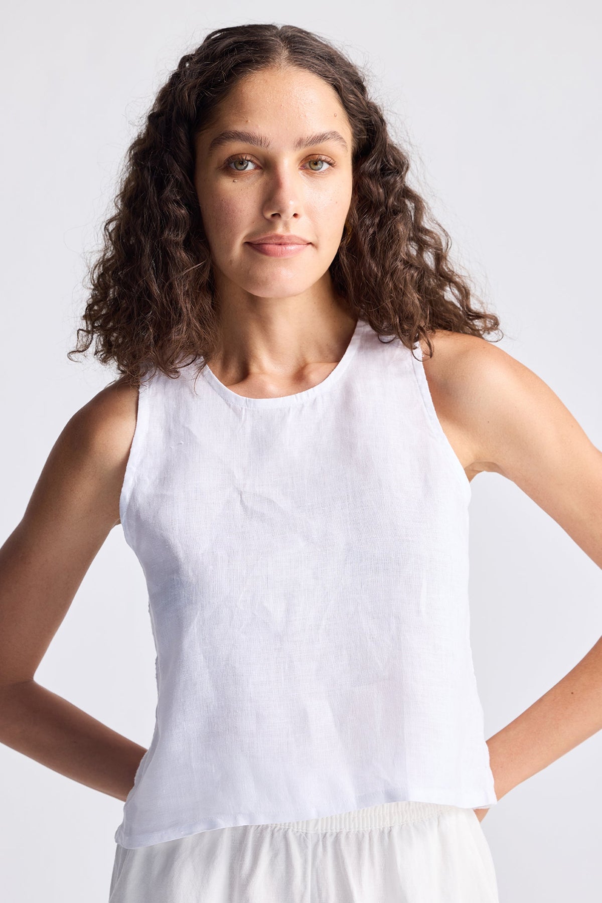 Crop Top mit Rundhalsausschnitt