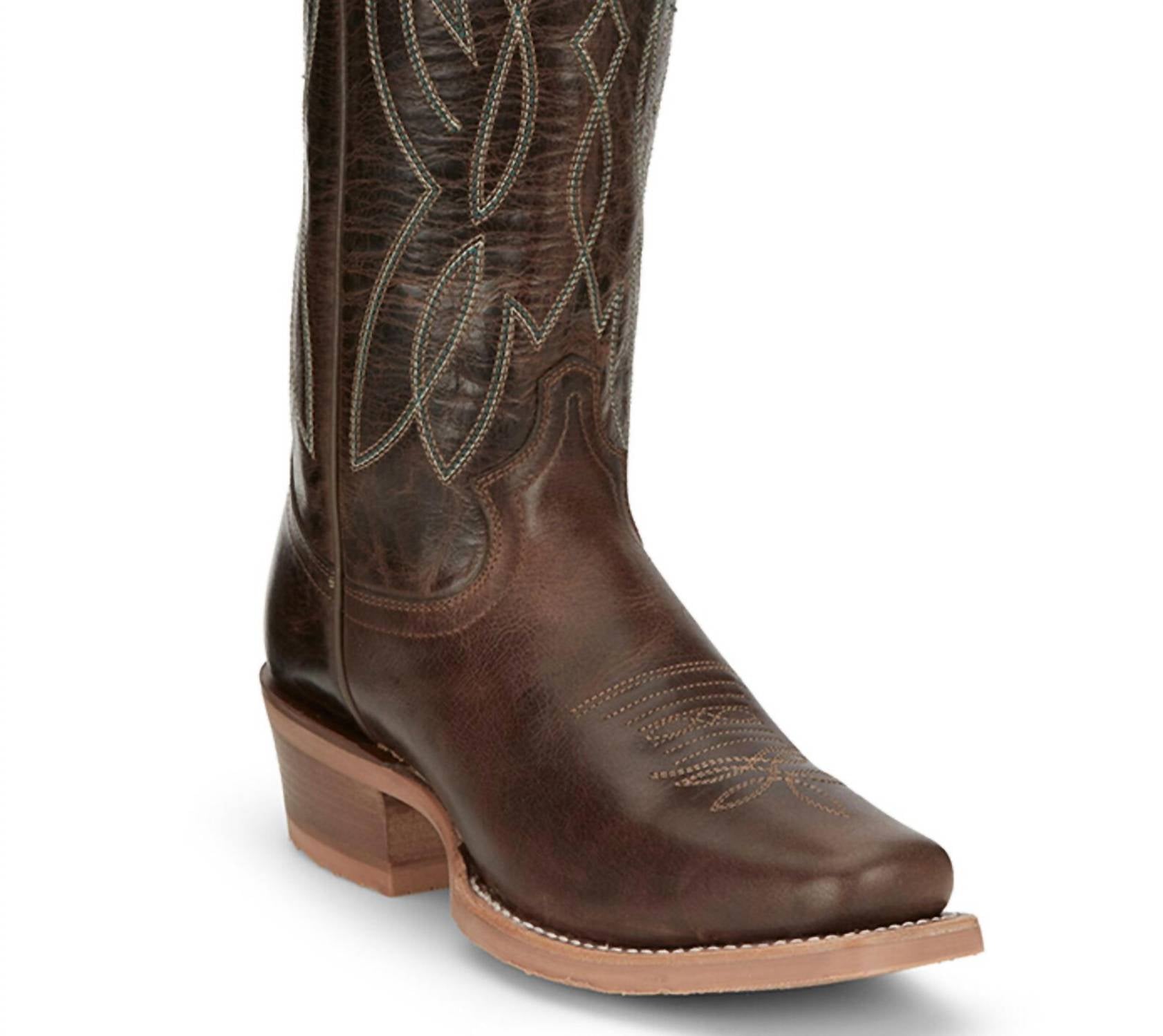Damen Mayberry Western Stiefel – B/mittel Breite im Umber