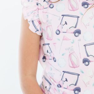 Tee Time S/S Rüschen-T-Shirt