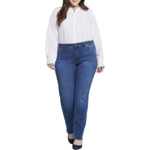 Plus Marilyn Stretch Denim gerade Bein Jeans