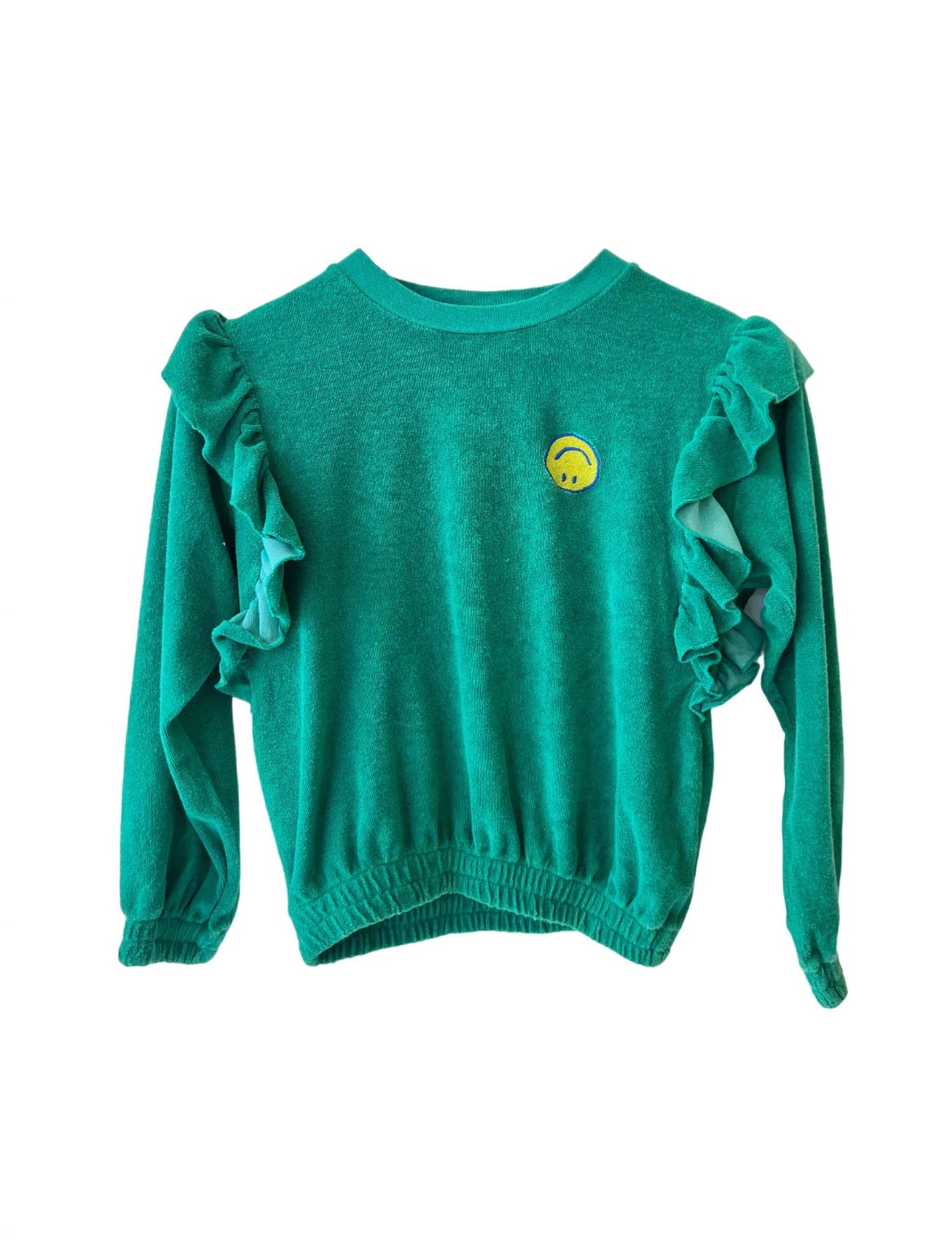 Mädchen Smiley Terry Sweatshirt in Greenlake
