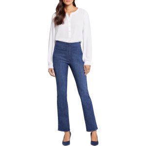 schlanke Pull-on Bootcut Jeans