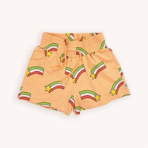 Mädchen-Sweat Shorts in Pfirsich 7733670314044