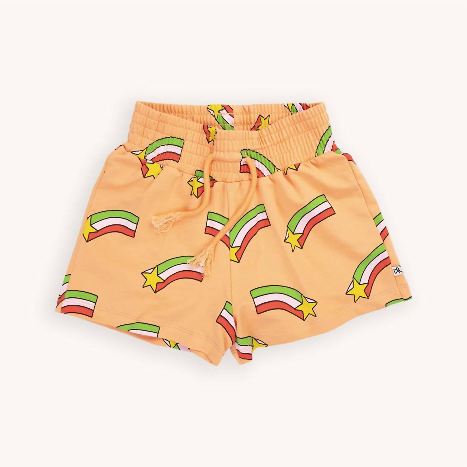 Mädchens Sweat Shorts in Pfirsich