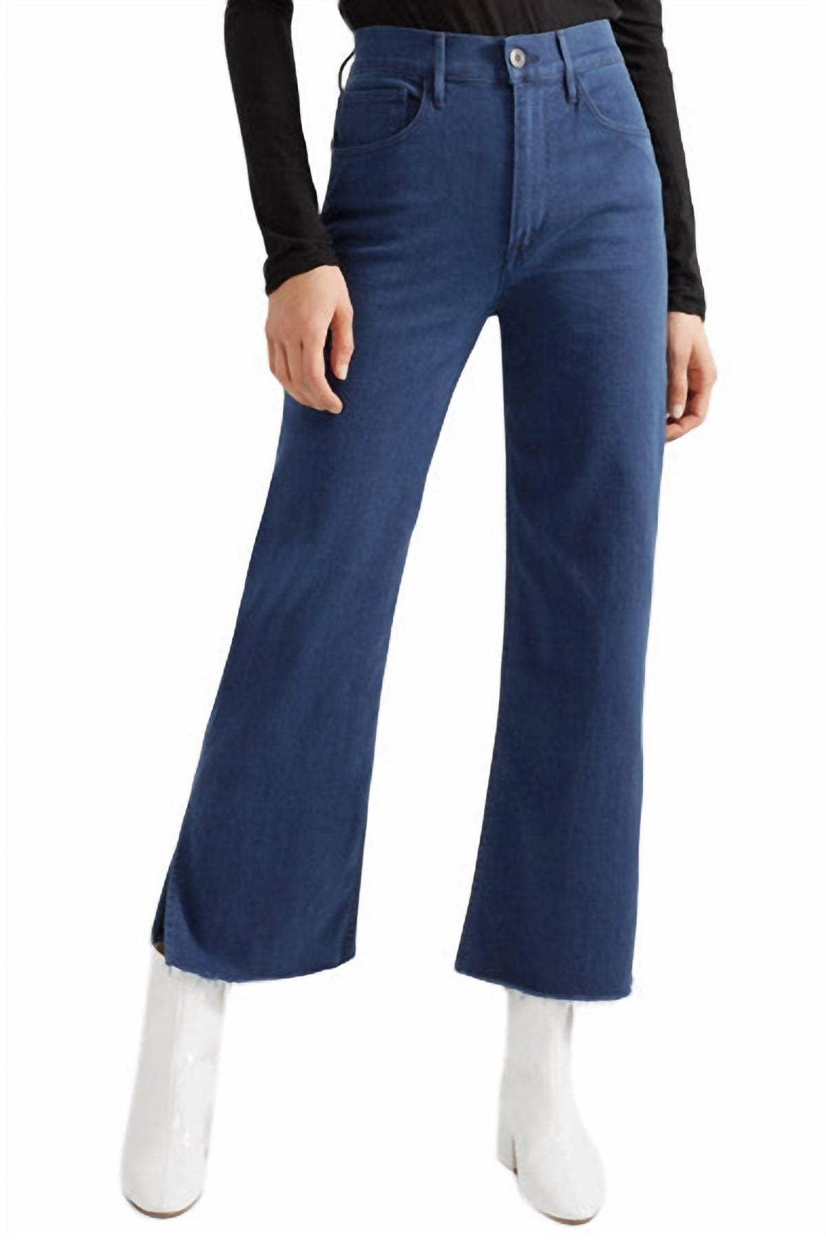Crop Baumwolle Jeans aus Baumwolle in Raku