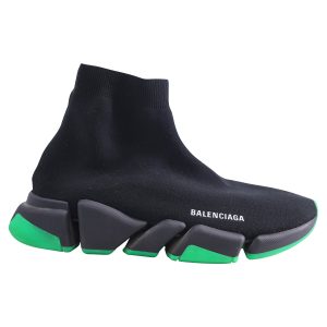 Balenciaga Speed 2.0 Klare Sohle Sneaker aus schwarzem Polyester